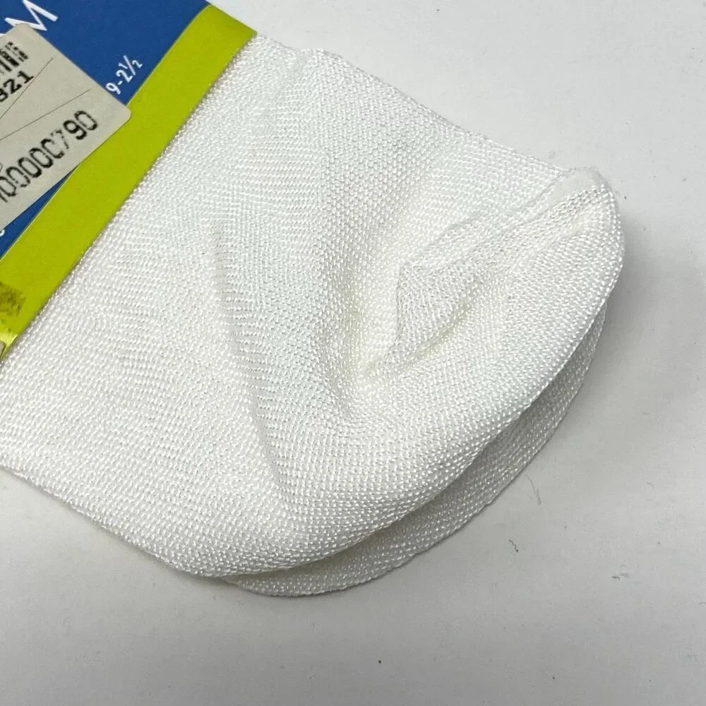 Vintage Nordstrom Dream Socks White Pink Confetti Edge Shoe Size 9-2.5